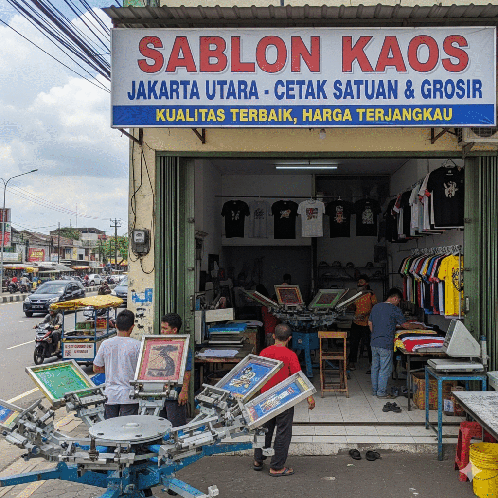 Cari Toko Sablon Kaos Jakarta Utara