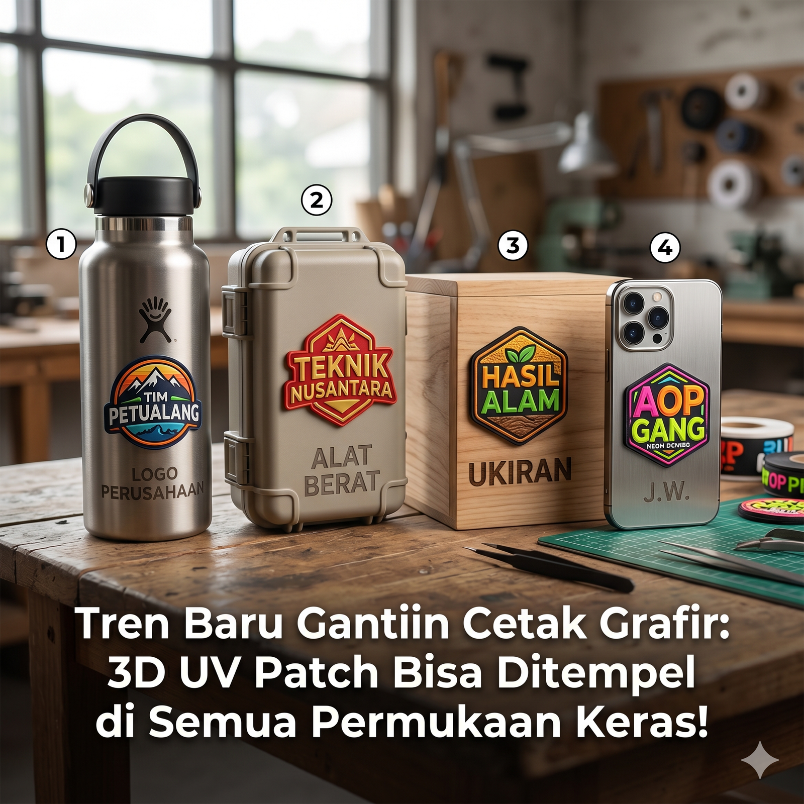 Tren Baru Gantiin Cetak Grafir: 3D UV Patch Bisa Ditempel di Semua Permukaan Keras!