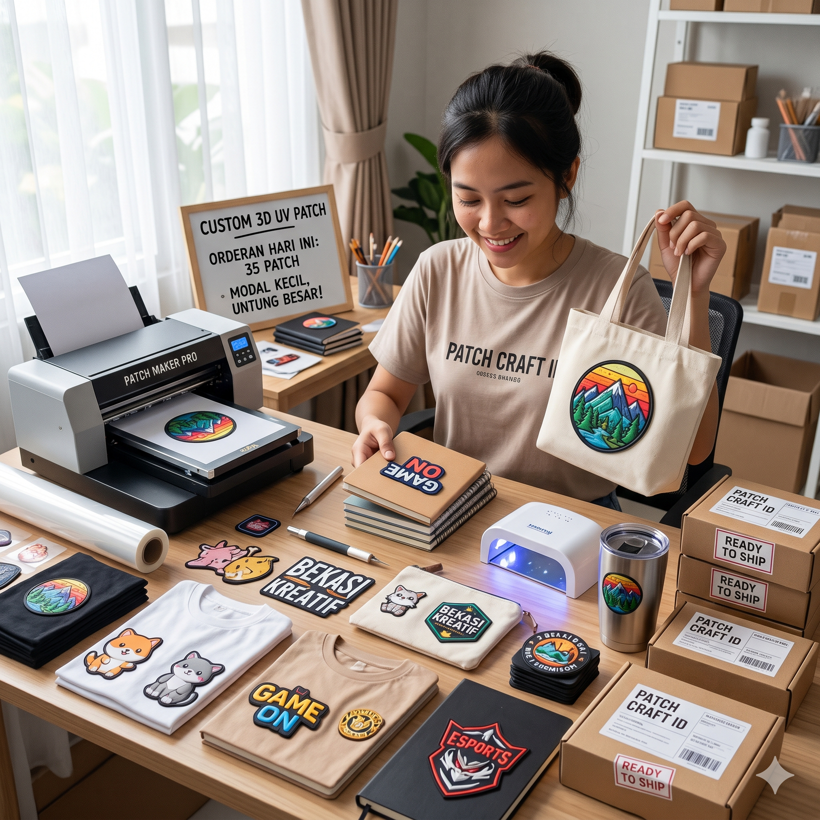 Ide Bisnis Sampingan: Modal Minimalis, Untung Maksimal Lewat Jasa 3D UV Patch